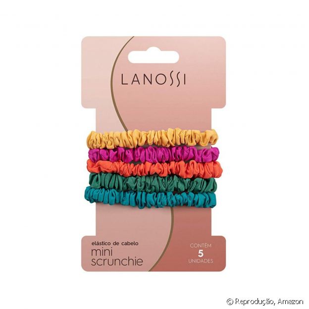 Mini Scrunchies Esmerald 6 Unidades, Lanossi Beauty &amp; Care