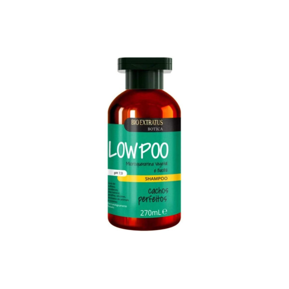 Shampoo Botica Low Poo Cachos Perfeitos, Bio Extratus, é perfeito para as cacheadas