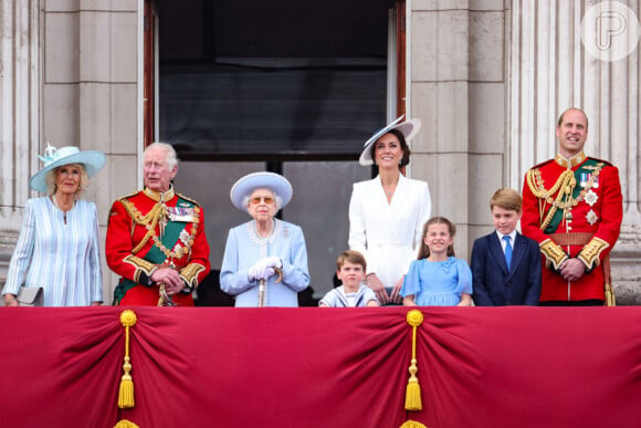Kate Middleton e príncipe William na abertura das festividades do Jubileu de Platina