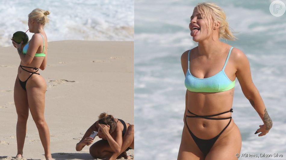 Fotos Lu Sa Sonza Exibe Bumbum Redondinho De Biqu Ni Na Praia Fotos Purepeople