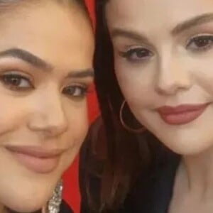 Maisa conhece Selena Gomez em evento da cantora na Califórnia