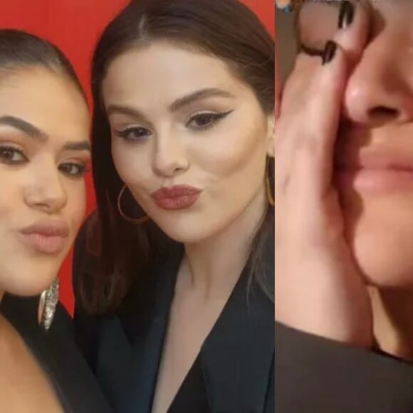 Maisa se emociona e cai no choro ao conhecer Selena Gomez: 'Sonho realizado'