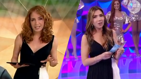 Patrícia Abravanel e Poliana Abritta são concorrentes de horário nas noites de domingo, mas outra coincidência entre as duas ganhou a web neste fim de semana