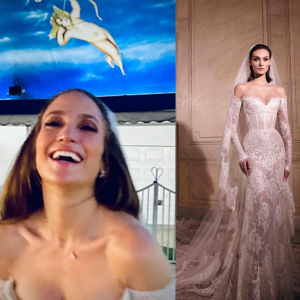 Vestido de noiva de Jennifer Lopez para cerimônia de casamento foi Zuhair Murad