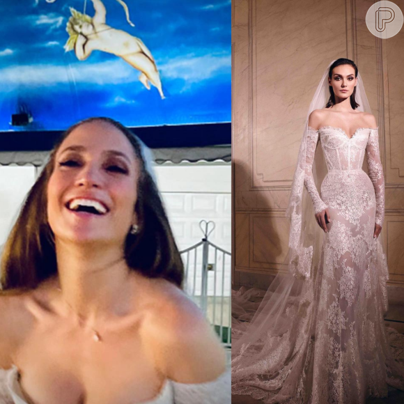 Vestido de noiva de Jennifer Lopez para cerimônia de casamento foi Zuhair Murad