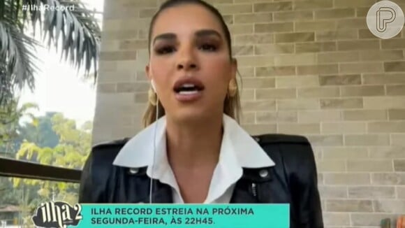 Ilha Record: Mariana Rios agradece convite da Record