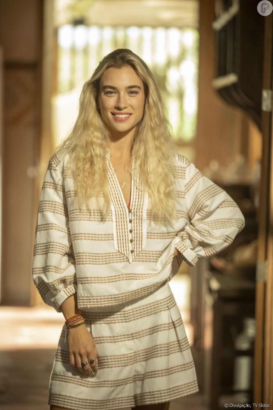 Érica, grávida de José Lucas de Nada, volta para a fazenda de José Leôncio, na novela 'Pantanal'