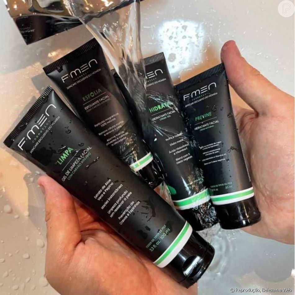Cuidar da pele é um hábito mais recorrente entre os homens: esse é o Conjunto Essential Care, F-Men