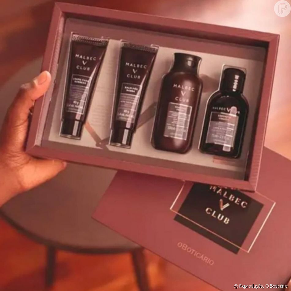 Kit Malbec Club Viagem, O Boticário: esse presente é certeiro para pais vaidosos