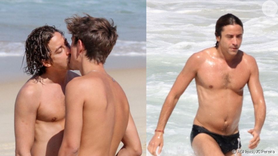 Sextou com clima quente! Jesuita Barbosa roubou a cena em uma praia carioca nesta sexta-feira (05)