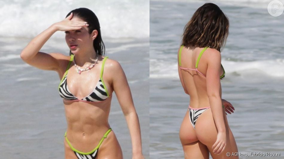 Fotos Jade Picon De Biquíni Na Praia Atriz Da Novela Travessia Exibe Bumbum E Barriga