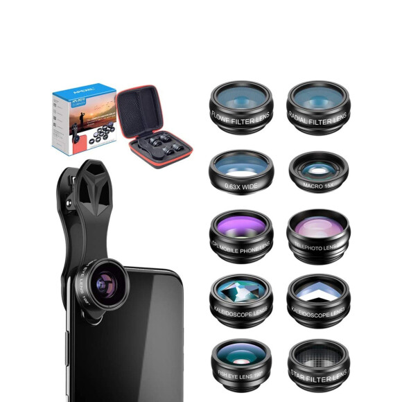 Kit de lentes de câmera de telefone, Apexel


