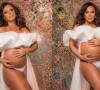 Viviane Araújo está grávida de 9 meses