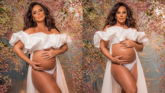 Novas fotos na reta final de gravidez de Viviane Araújo são surpreendentes! Veja ensaio inédito
