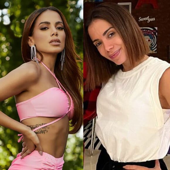 O antes e depois do cabelo de Anitta surpreendeu