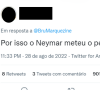Neymar foi citado por um internauta na postagem de Bruna Marquezine e o comentário polêmico rendeu muitas discussões