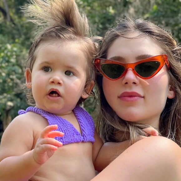 Virginia está na reta final da gravidez e já mãe de Maria Alice
 