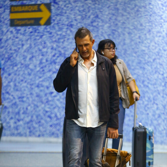 Marcos Pasquim também foi flagrado no Aeroporto Santos Dumont, no Rio de Janeiro, nesta quinta-feira (01)