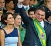 Michelle Bolsonaro acompanhou Jair Bolsonaro no desfile cívico de 7 de setembro