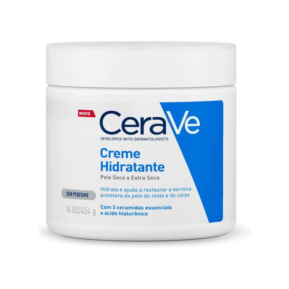 Creme hidratante corporal com ácido hialurônico, CeraVe