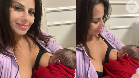 Viviane Araujo celebra a nova fase da vida com o nascimento de Joaquim, seu primeiro filho