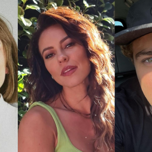 Paolla Oliveira, Larissa Manoela e André Luiz Frambach protagonizaram um momento divertido nas redes sociais nesta segunda-feira (19)