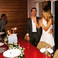 Ticiane Pinheiro comemora aniversário de Cesar Tralli com a família: 'Amado'