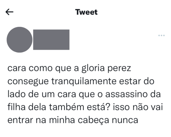 Gloria Perez sofreu muitas críticas no Twitter após indicar apoio em Jair Bolsonaro