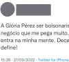 Após apoio de Gloria Perez, internautas relembraram que o assassino de Daniella Perez também é apoiador de Jair Bolsonaro