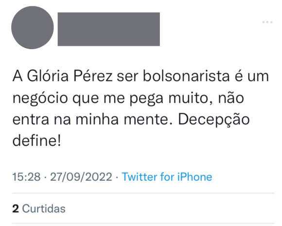 Após apoio de Gloria Perez, internautas relembraram que o assassino de Daniella Perez também é apoiador de Jair Bolsonaro