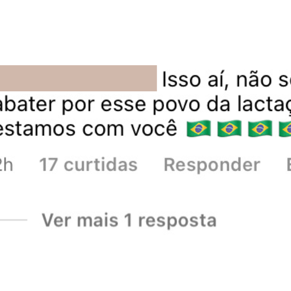 No Instagram, Gloria Perez recebeu o apoio de eleitores de Jair Bolsonaro