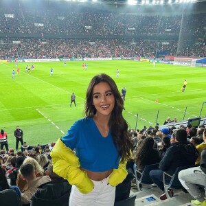 Brenda Pavanelli assistiu ao jogo da Seleção Brasileira nesta semana