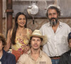 Na última semana da novela 'Pantanal', José Leôncio (Marcos Palmeira) morre após casamento com Filó (Dira Paes)