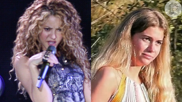 A nova namorada de Gerard Piqué, Clara Chía, já circula ao lado do jogador sem nenhuma cerimônia, mas parece que ainda falta muito para se livrar da imagem de Shakira - literalmente!