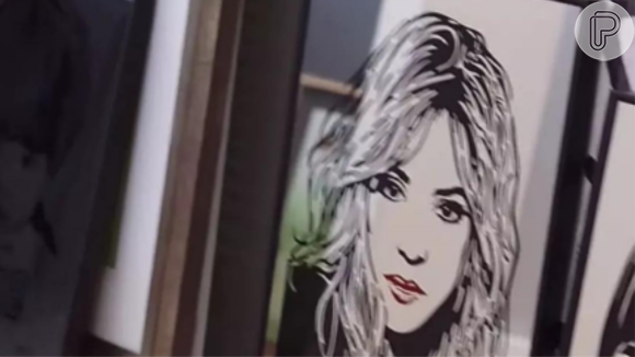 Imagem de Shakira também está estampada em uma das paredes da empresa