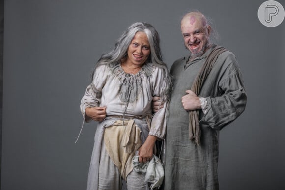 Germana (Vivianne Pasmanter) e Licurgo (Guilherme Piva) apareceram pela segunda vez na novela 'Nos Tempos do Imperador' (2021)