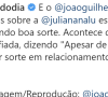 João Guilherme rebate Juliana Nalu