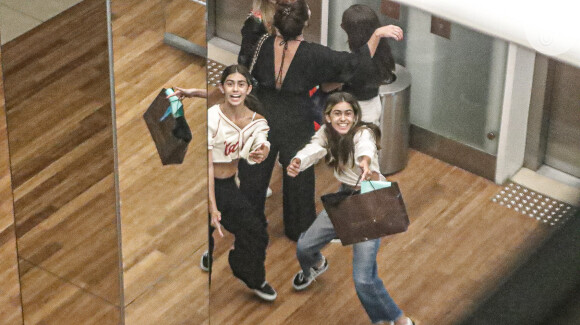 Filhas de Giovanna Antonelli, Antônia e Sofia, fizeram dancinha para o paparazzo