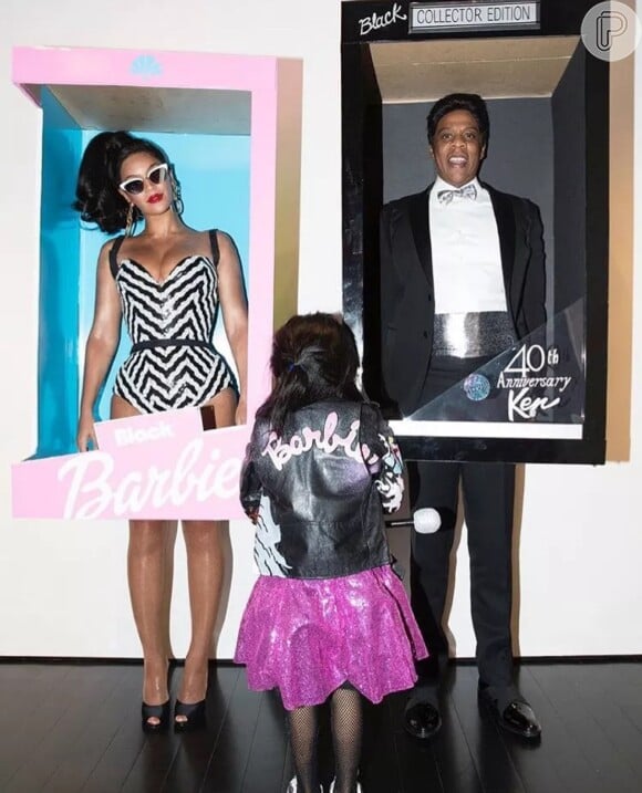 Barbie e Ken foram inspiração para o casal Beyoncé e Jay-Z em fantasia de Halloween