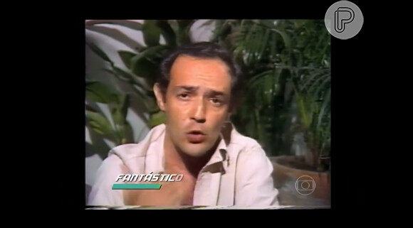 Ney Latorraca em entrevista para o 'Fantástico', em 1981