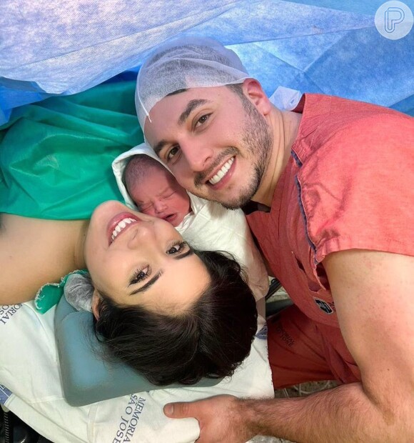 João Miguel, filho de Jonas Esticado e Bruna Hazin, nasceu um dia antes do previsto