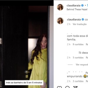 Claudia Raia divertiu os seguidores com problema