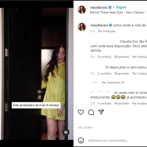 Claudia Raia divertiu os seguidores com problema