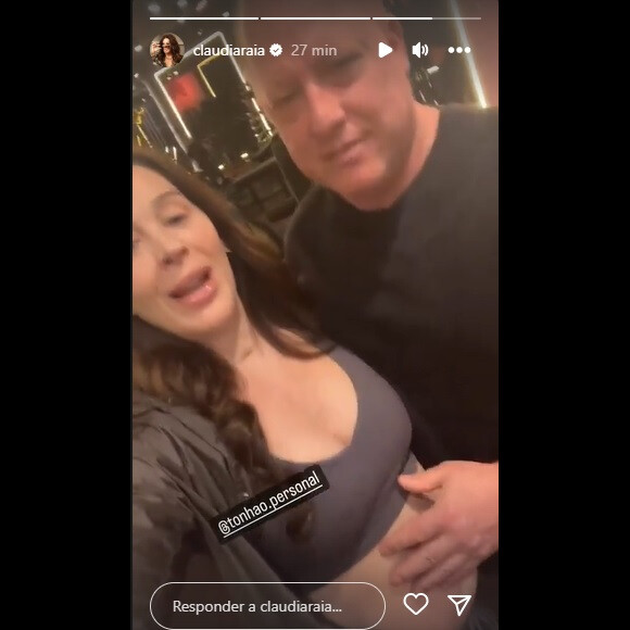 Claudia Raia mantém rotina ativa durante a gravidez