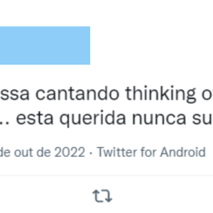 'E a Wanessa cantando 'Thinking of You' pro Dado Dolabella... Esta querida nunca superou ele', disparou uma internauta 