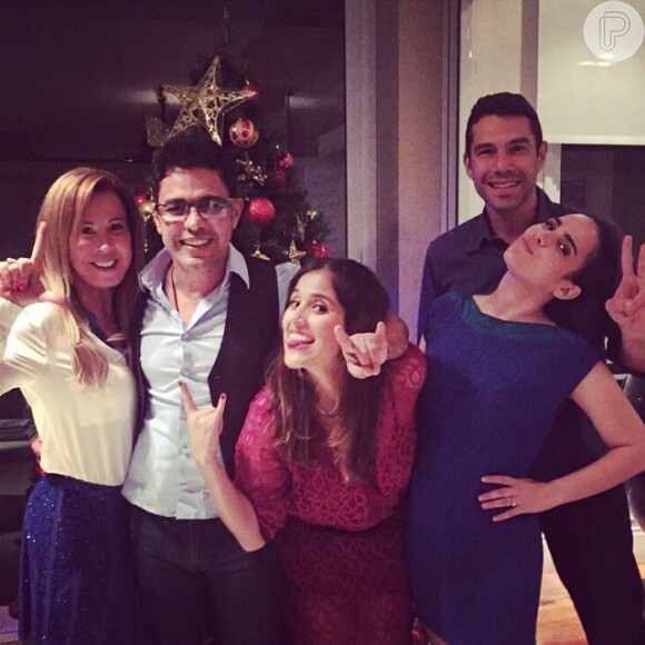 Zilu passou o Natal com a família e ao lado de Zezé Di Camargo