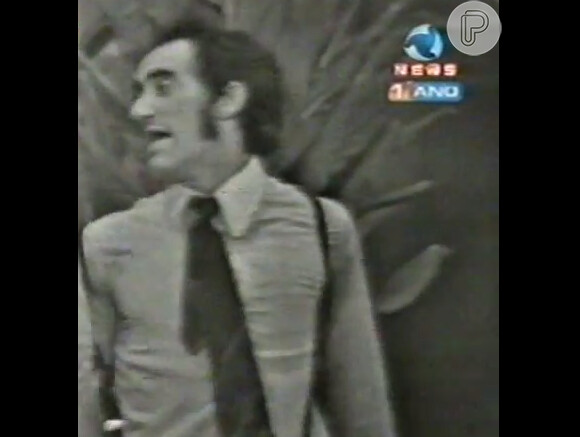 Renato Aragão em cena na 'Praça da Alegria', em 1969