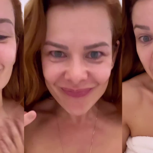 Fernanda Souza recebeu uma chuva de elogios nas redes sociais nesta terça-feira (01) ao exibir o rosto sem maquiagem