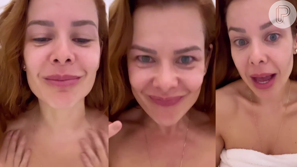 Fernanda Souza recebeu uma chuva de elogios nas redes sociais nesta terça-feira (01) ao exibir o rosto sem maquiagem