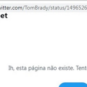 Publicação de Tom Brady foi excluída das redes sociais